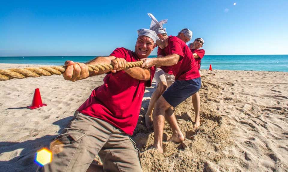 teambuilding rope pulling