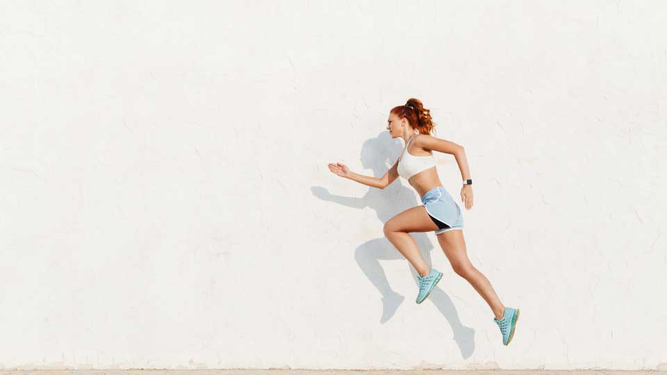 woman running